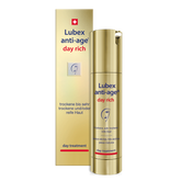 Texture of Lubex anti-age Day Rich – rich cream with high moisturizing factors & lipids for mature skin
